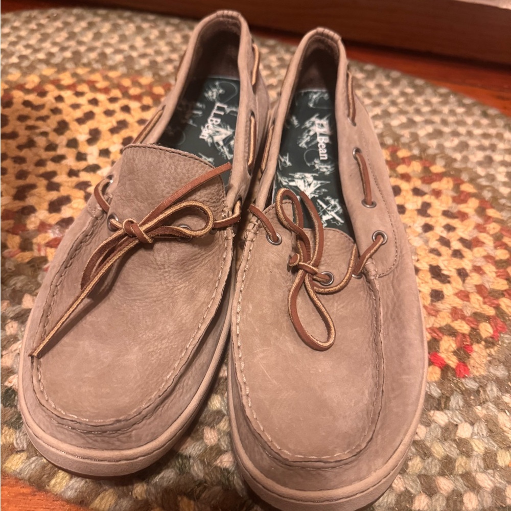 L. L. Bean Handsewn Leather Moccasins Size 14 like new - Picture 5 of 8
